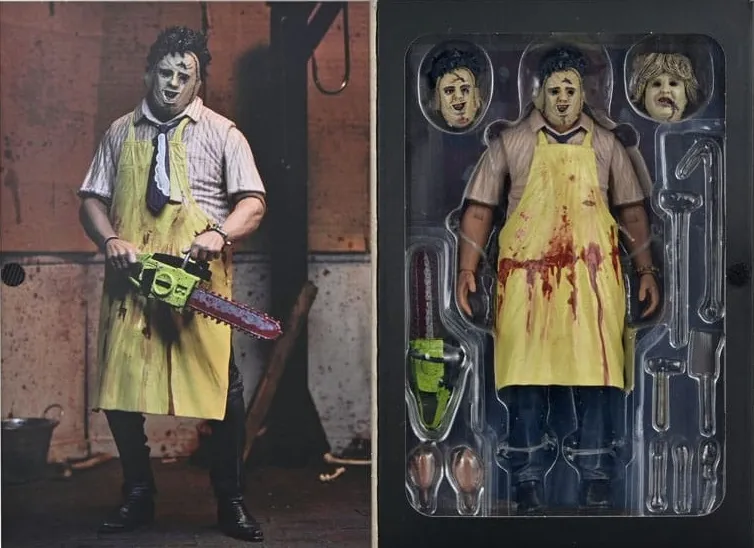 TEXAS CHAINSAW MASSACRE CLOTHED ACTION FIGURE LEATHERFACE 50TH ANNIVERSARY 20 CM